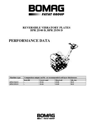 Plăci compactoare reversibile Bomag BPR 25/50 D