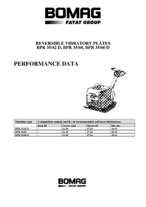 Plăci compactoare reversibile Bomag BPR 35/60 D