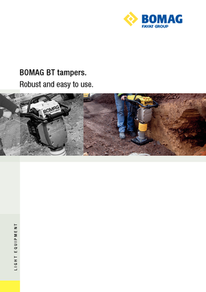Maiuri compactoare pe benzină și Diesel Bomag BT 80 D