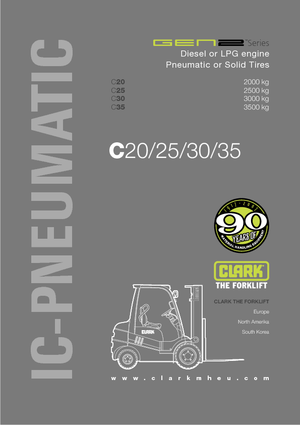 Stivuitoare frontale diesel Clark C 20 D