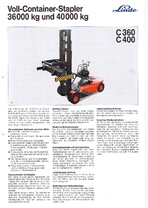 Stivuitoare frontale diesel Linde C 400/3