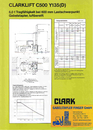 Stivuitoare frontale diesel Clark C 500-y-135 D