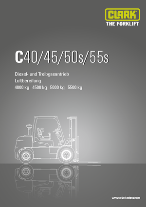 Stivuitoare frontale diesel Clark C 55 s D