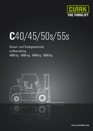 Stivuitoare frontale diesel Clark C 50 s D