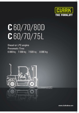Stivuitoare frontale diesel Clark C 80 D