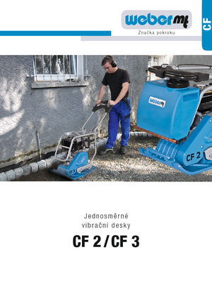Plăci vibratoare cu o singură direcție weber mt CF 3