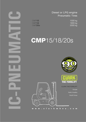 Stivuitoare frontale diesel Clark CMP 18 D