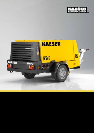 Compresoare de aer staționare - diesel, electrice, pe benzină Kaeser Mobilair M 100 G 8,5 kVA