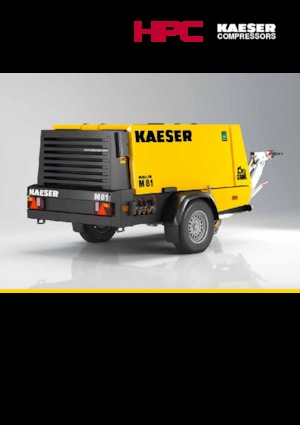 Compresoare de aer portabile - diesel, electrice, pe benzină Kaeser Mobilair M 82 G 8,5 kVA
