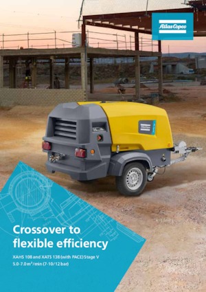 Compresoare de aer portabile - diesel, electrice, pe benzină Atlas Copco XAHS 108 Kd