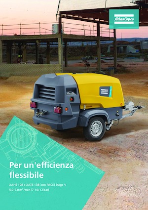 Compresoare de aer portabile - diesel, electrice, pe benzină Atlas Copco XAHS 108 Kd
