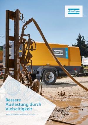 Compresoare de aer portabile - diesel, electrice, pe benzină Atlas Copco XAHS 408 CD
