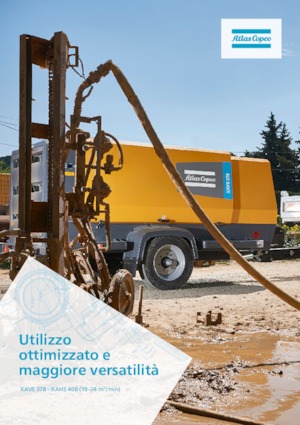 Compresoare de aer portabile - diesel, electrice, pe benzină Atlas Copco XAHS 408 CD