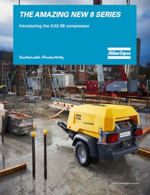 Compresoare de aer portabile - diesel, electrice, pe benzină Atlas Copco XAS 88 Kd