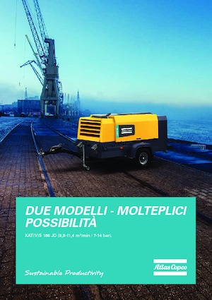 Compresoare de aer portabile - diesel, electrice, pe benzină Atlas Copco XATS 186 Jd
