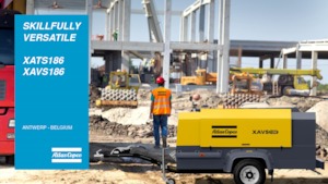 Compresoare de aer portabile - diesel, electrice, pe benzină Atlas Copco XAVS 186 Jd