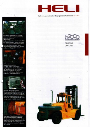Stivuitoare frontale diesel Heli CPCD 160