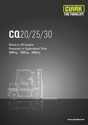 Stivuitoare frontale diesel Clark CQ 25