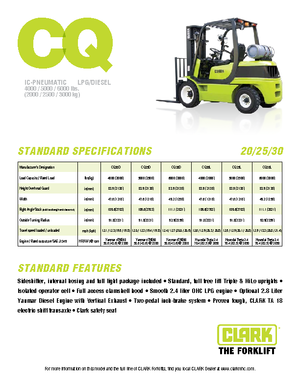 Stivuitoare frontale diesel Clark CQ 25