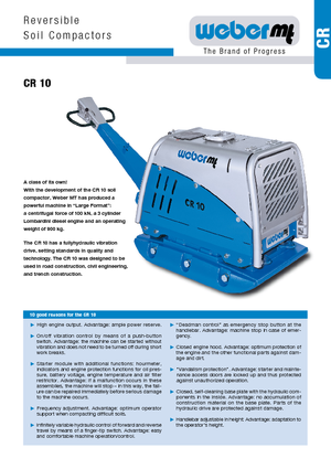 Plăci compactoare reversibile weber mt CR 10
