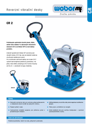Plăci compactoare reversibile weber mt CR 2