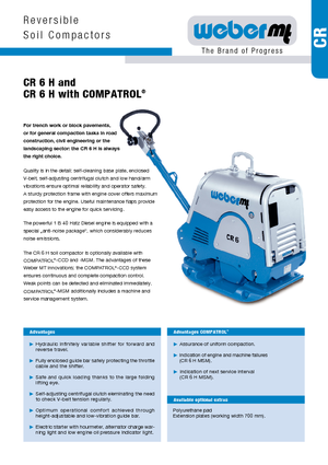 Plăci compactoare reversibile weber mt CR 6 H-CCD