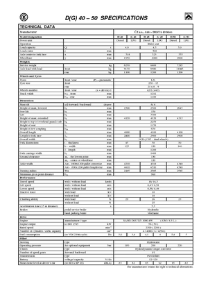 Stivuitoare frontale diesel Desta D 40