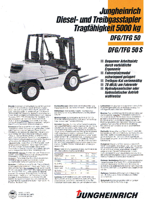 Stivuitoare frontale diesel Jungheinrich DFG 50(110HB)