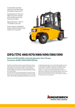 Stivuitoare frontale diesel Jungheinrich DFG 690