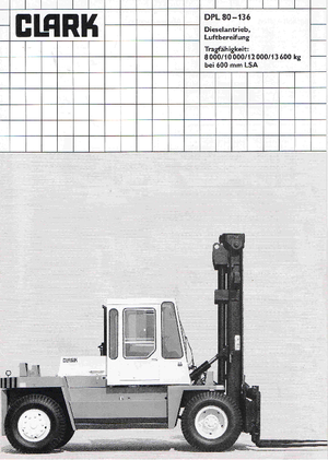 Stivuitoare frontale diesel Clark DPL 120