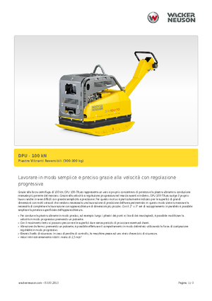 Plăci compactoare reversibile Wacker DPU 100-70 Le