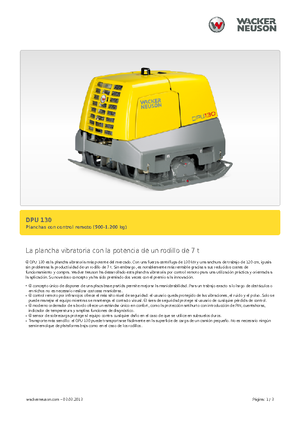 Plăci compactoare reversibile Wacker Neuson DPU130Le