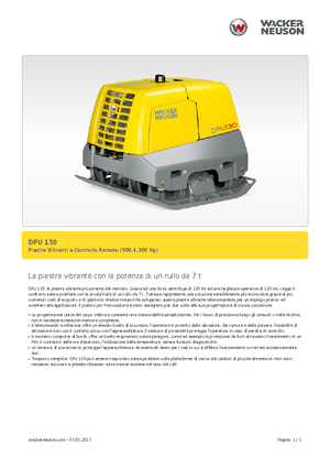 Plăci compactoare reversibile Wacker Neuson DPU130Le