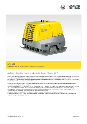 Plăci compactoare reversibile Wacker Neuson DPU130Le