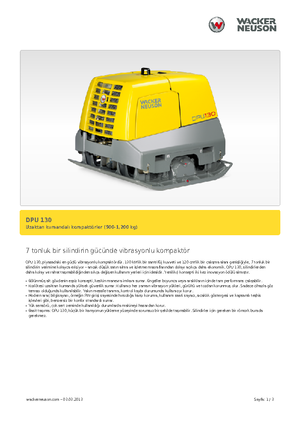 Plăci compactoare reversibile Wacker Neuson DPU130Le