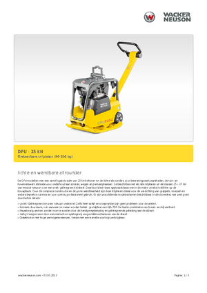 Plăci compactoare reversibile Wacker Neuson DPU 2560Hts
