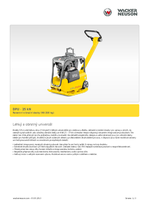 Plăci compactoare reversibile Wacker Neuson DPU 2560Hts