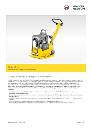 Plăci compactoare reversibile Wacker Neuson DPU 2540H