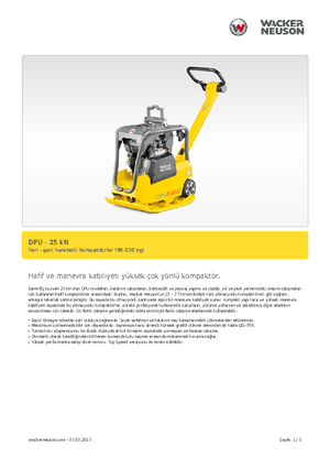Plăci compactoare reversibile Wacker Neuson DPU 2540H