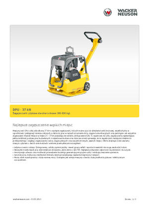 Plăci compactoare reversibile Wacker Neuson DPU3750Hets