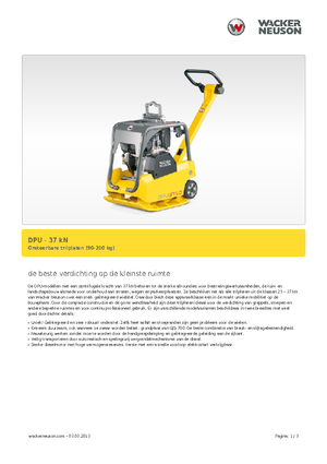Plăci compactoare reversibile Wacker Neuson DPU3750Hets