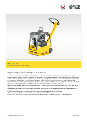 Plăci compactoare reversibile Wacker Neuson DPU3750Hets