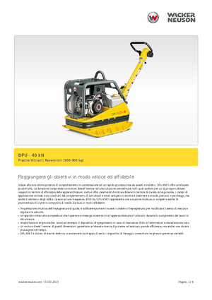 Plăci compactoare reversibile Wacker Neuson DPU45Ye h