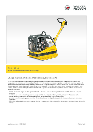 Plăci compactoare reversibile Wacker Neuson DPU45Ye h