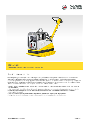 Plăci compactoare reversibile Wacker Neuson DPU 4545 H