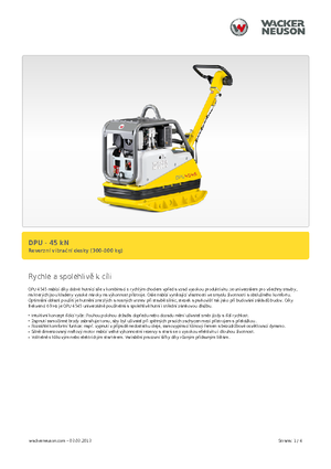 Plăci compactoare reversibile Wacker Neuson DPU 4545 H