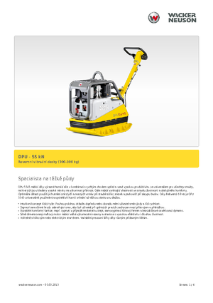 Plăci compactoare reversibile Wacker Neuson DPU5545H