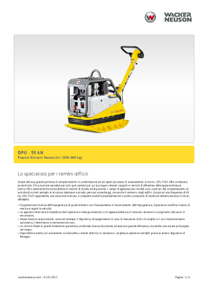 Plăci compactoare reversibile Wacker Neuson DPU5545H