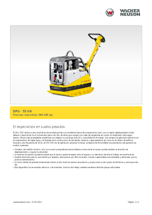 Plăci compactoare reversibile Wacker Neuson DPU5545H
