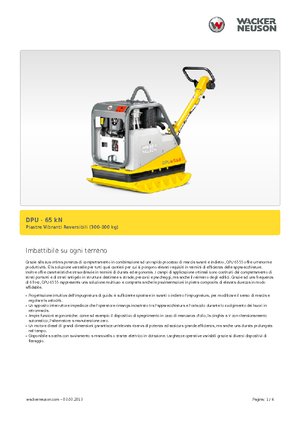 Plăci compactoare reversibile Wacker Neuson DPU6555He